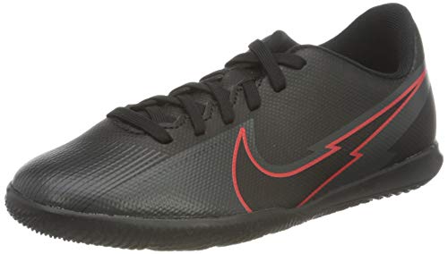 Nike Legend 8 Club IC Futsal-Schuhe, Black/Black-DK Smoke Grey