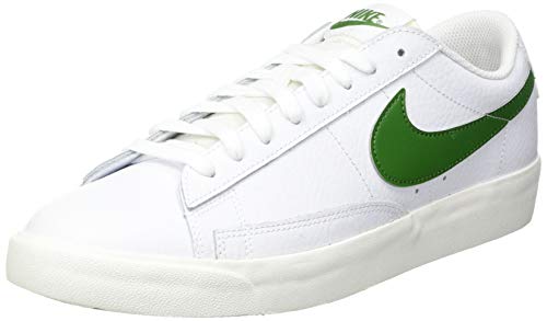 Nike Herren Blazer Low Leather Basketballschuhe, White/Forest Green