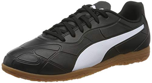 PUMA Unisex Kinder Monarch IT Jr Futsalschuhe, Black White